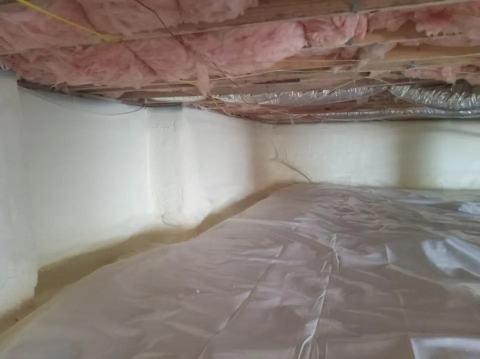 Crawl space encapsulation with closed-cell spray foam for Roof Maintenance in Tobyhanna